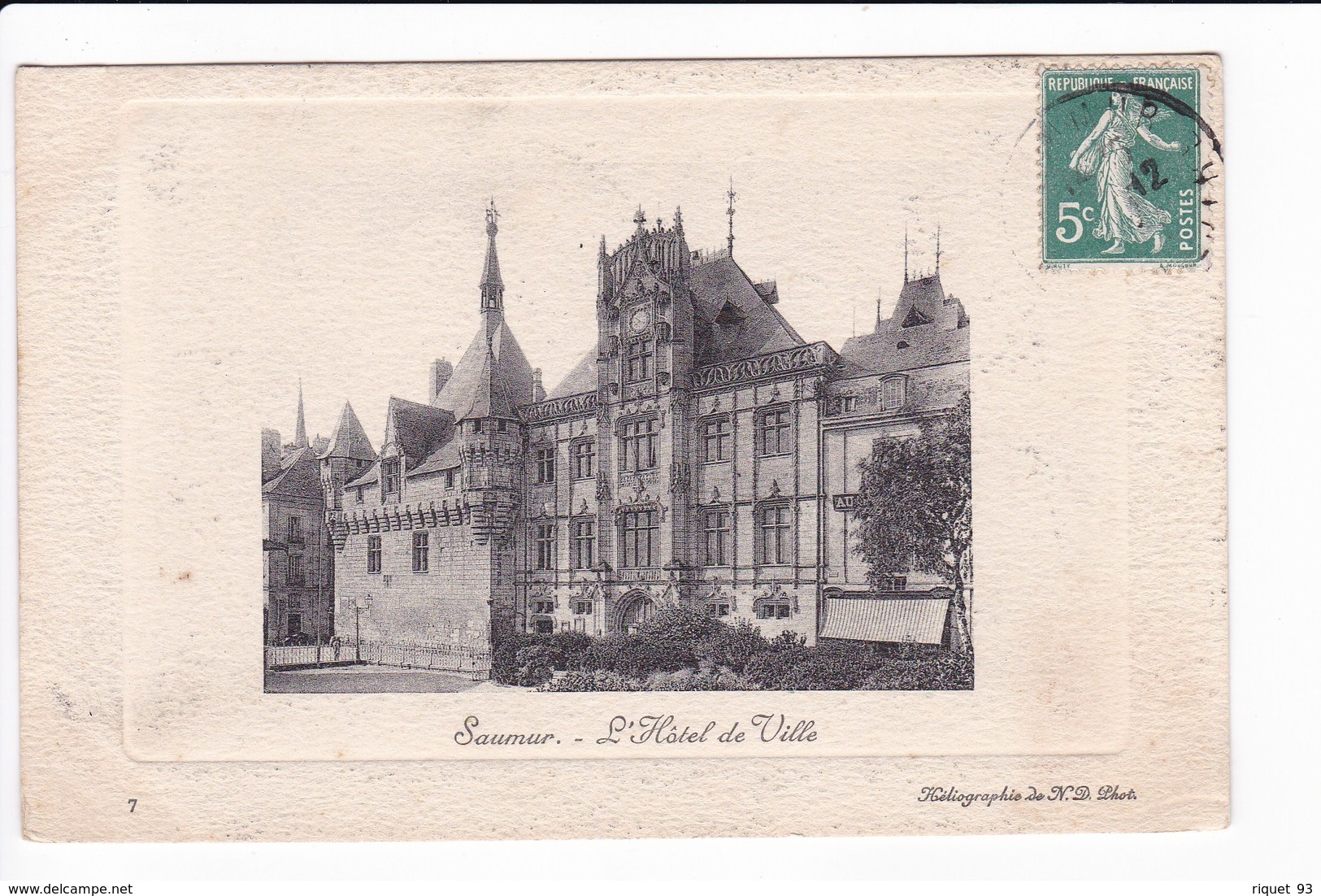 Saumur - L'Hôtel De Ville - Saumur
