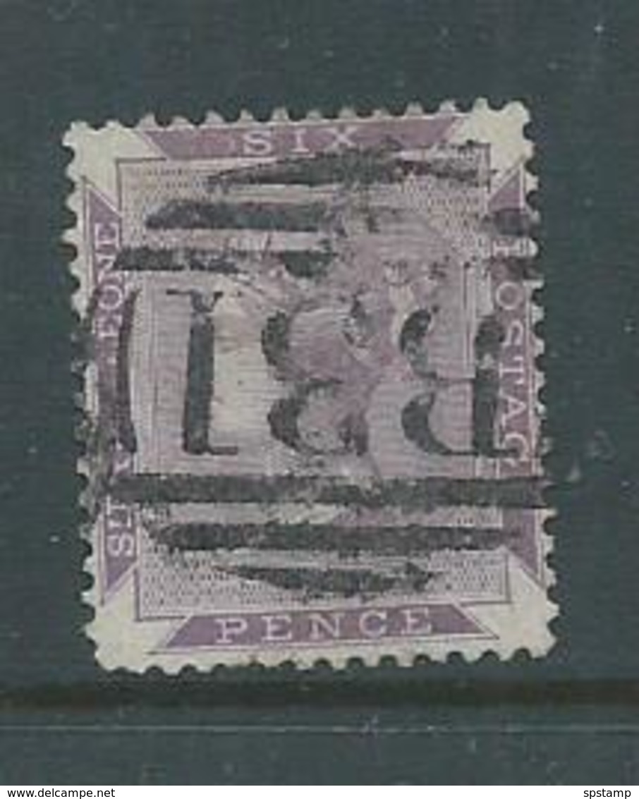 Sierra Leone 1859 QV 6d Violet FU , Full Cancel - Sierra Leone (...-1960)