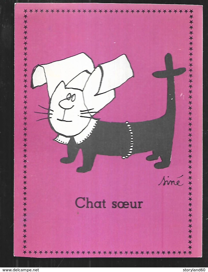 Cpm St004603 Siné Chat Soeur , Chasseur, Religion Et Chasse !, Ancienne édition - Sine