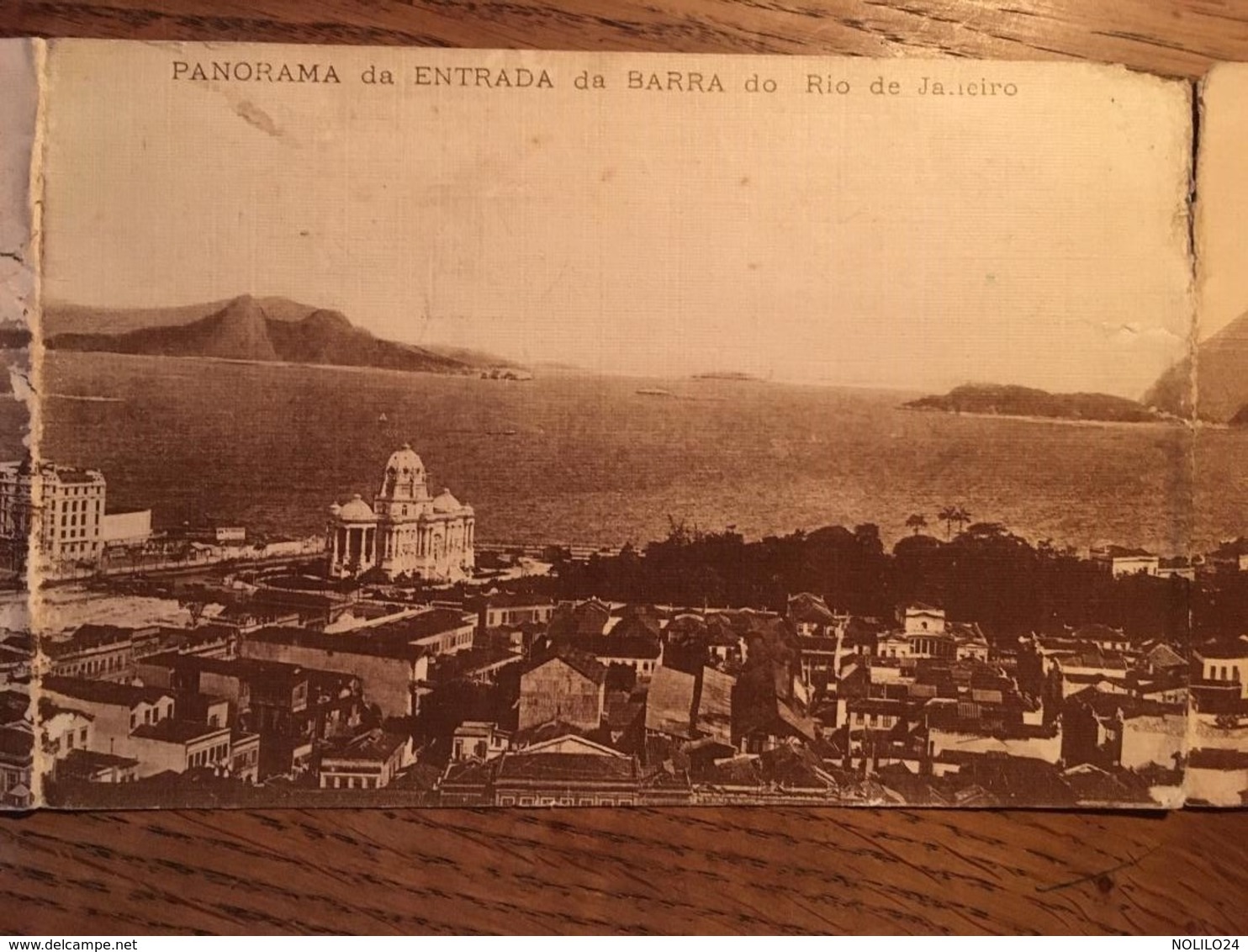 Carte Postale Triptique, Panorama Da Entrada Da Barra Do Rio De Janeiro - Rio De Janeiro