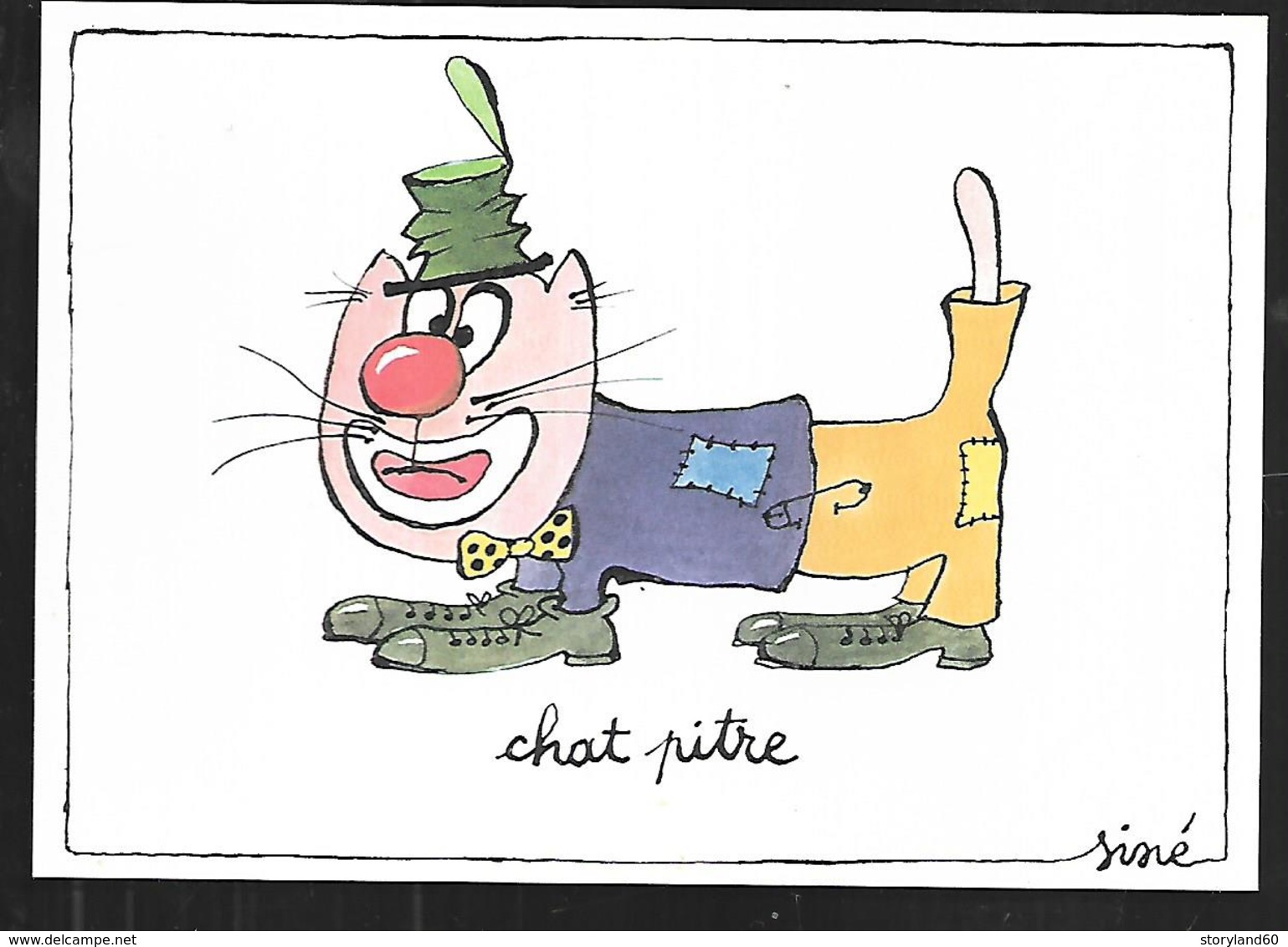 Cpm St004616 Siné Chat Pitre , Chapitre, Clown,  , édition De 1979 - Sine