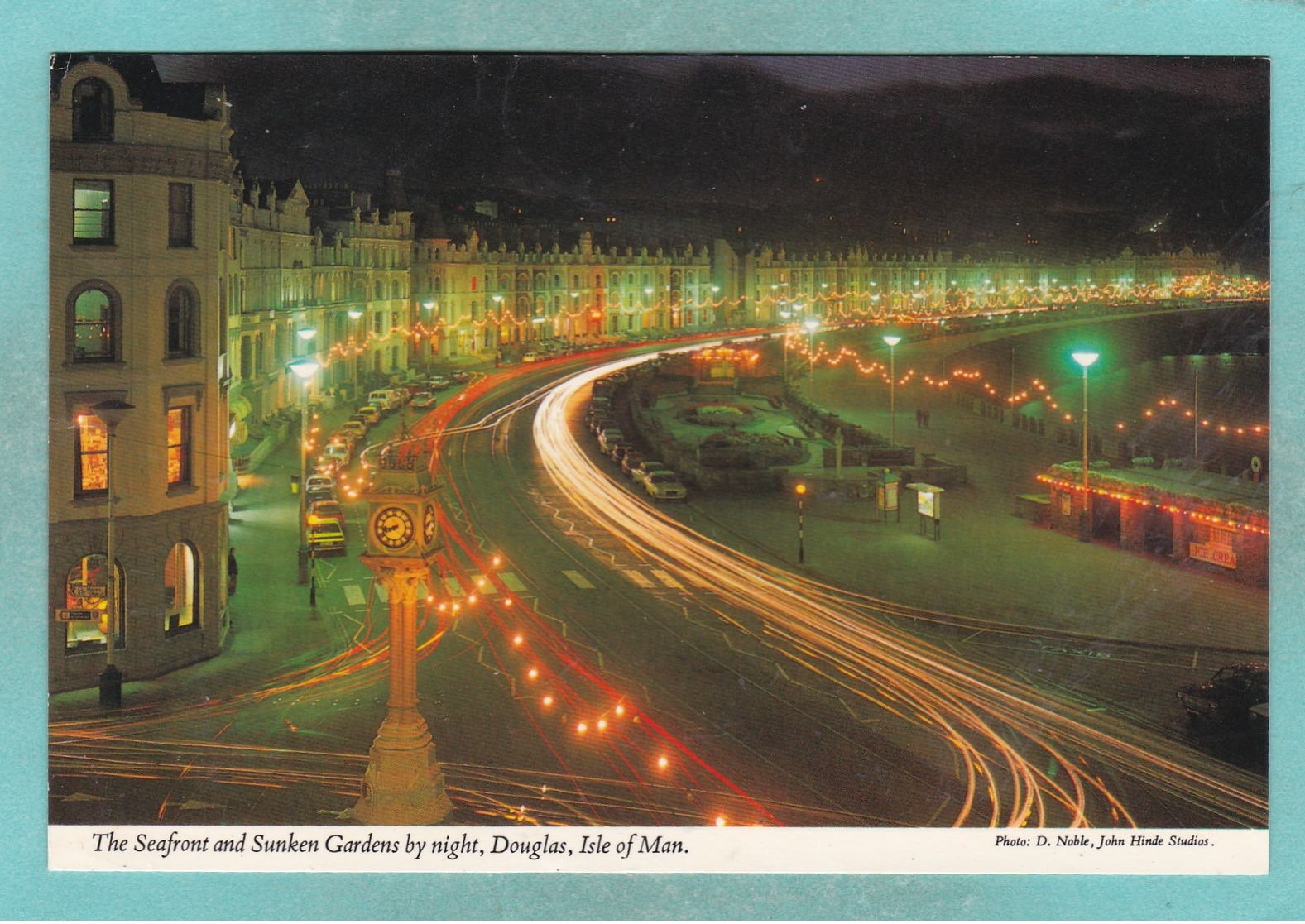 Small Post Card Of Douglas By Night,Isle Of Man,V79. - Isle Of Man