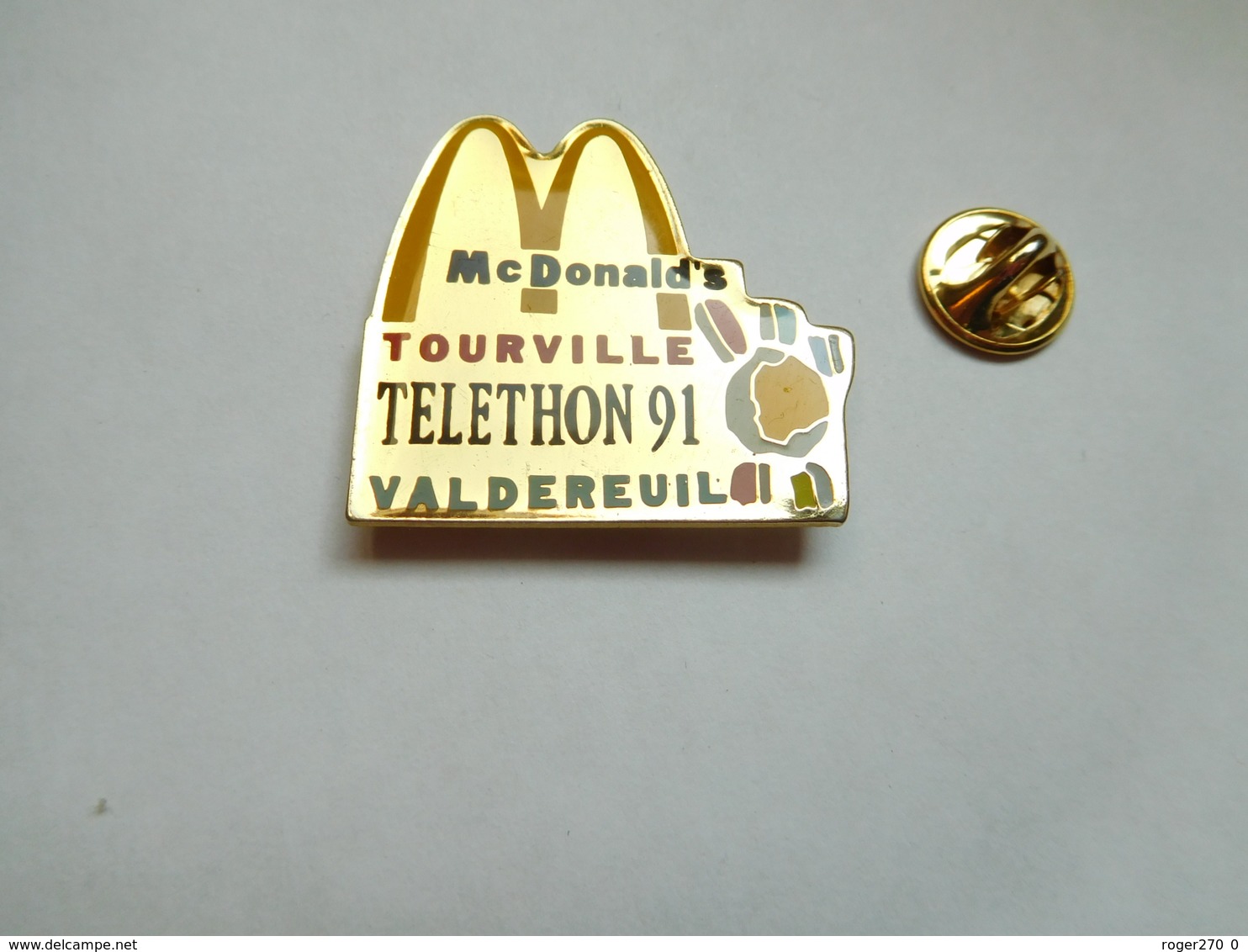 Beau Pin's , McDonald's , McDo De Tourville La Riviére , Téléthon 92 Du Val De Reuil , Eure - McDonald's