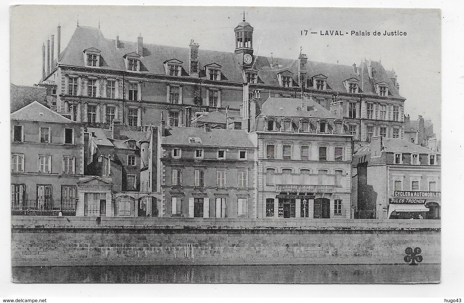 LAVAL - N° 17 - LE PALAIS DE JUSTICE - BEAU CACHET - CPA NON VOYAGEE - Laval