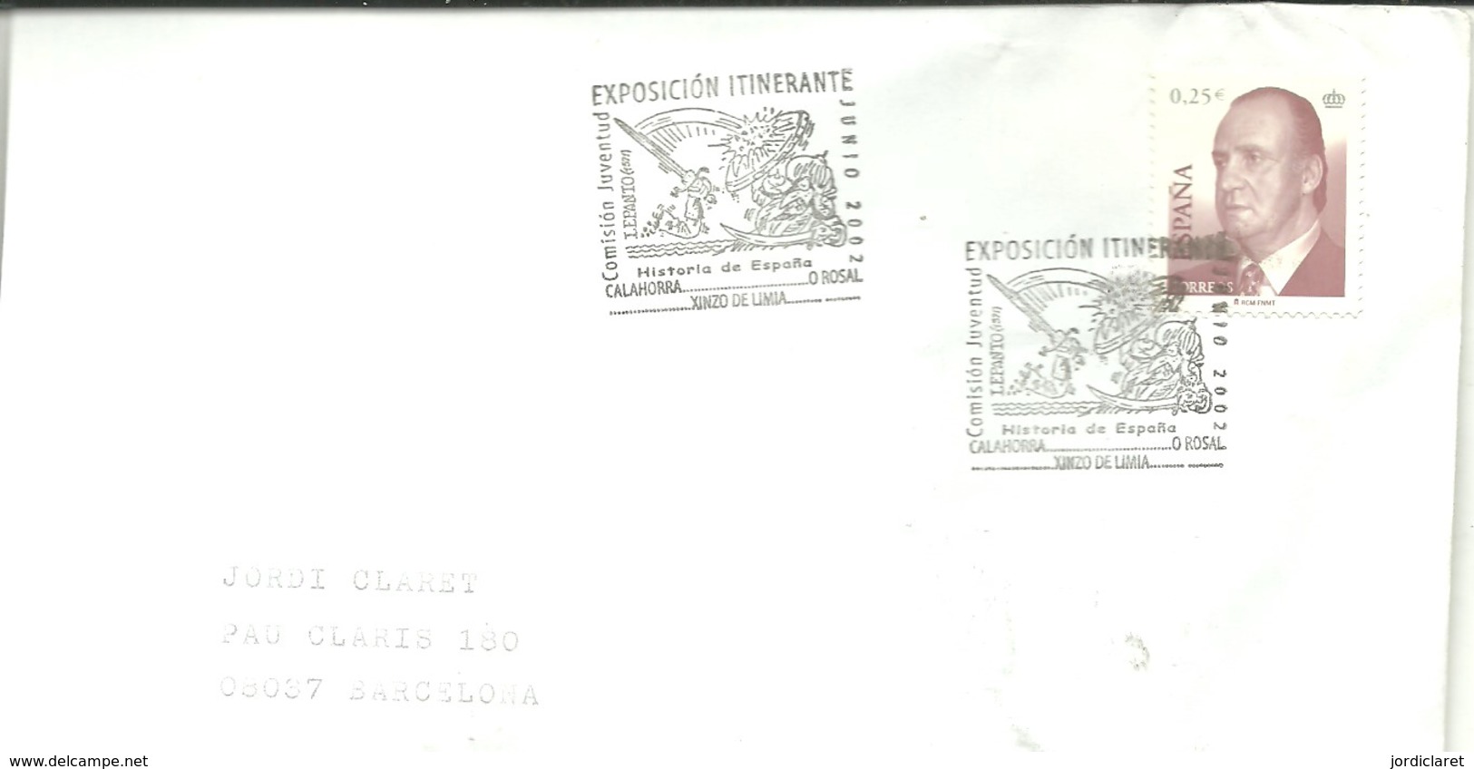 MATASELLOS EXPOSICION ITINERANTE 2002  CALAHORA-XINZO DE LIMIA 0 ROSAL - Cartas & Documentos