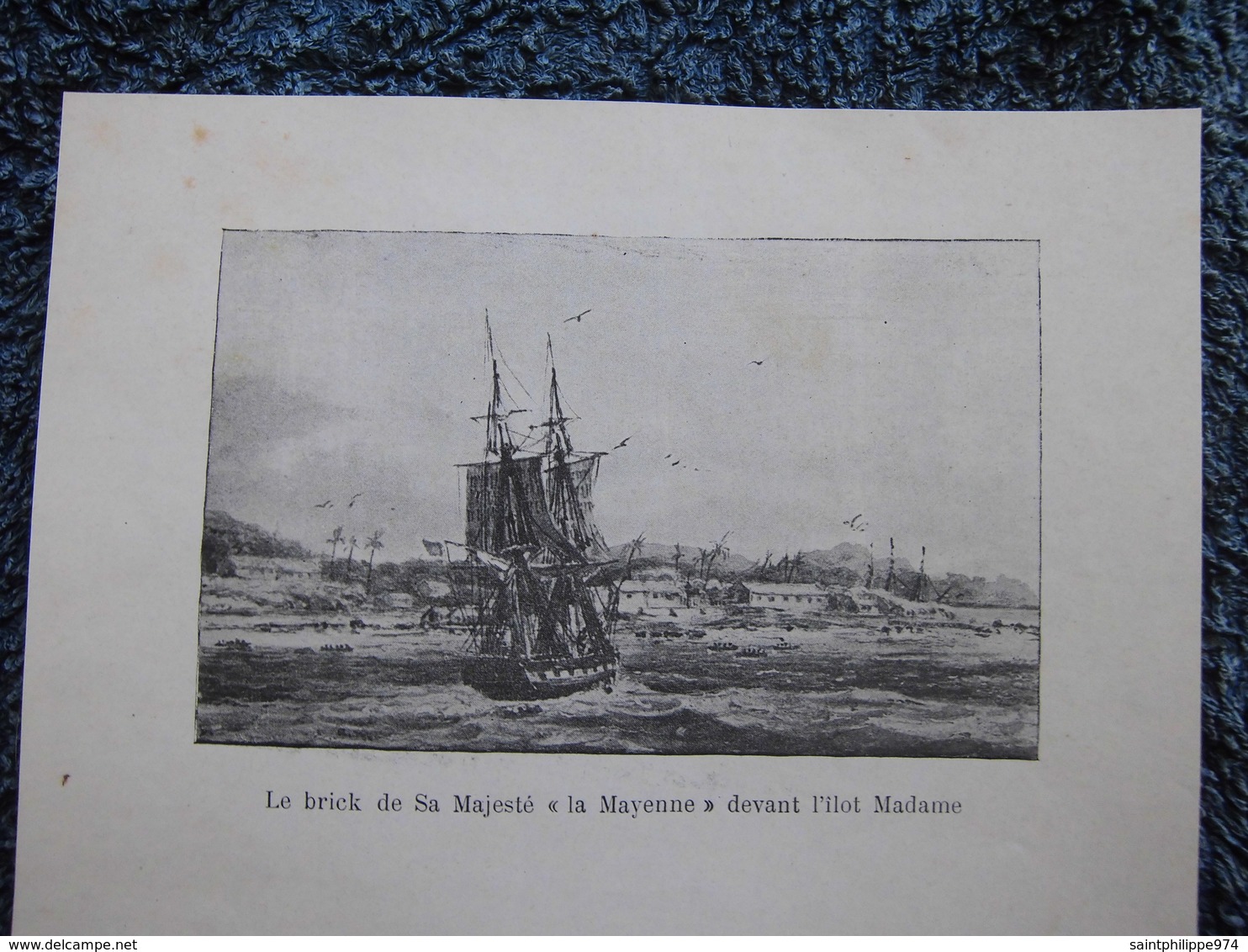 Madagascar Sainte-Marie : Document (fin 19ème) : « Côte De L’Ile Sainte-Marie » Et « Brick Devant L’ilot Madame ». - Documents Historiques