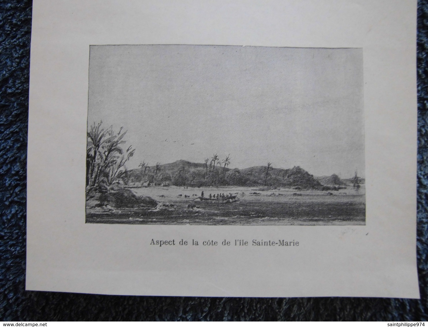 Madagascar Sainte-Marie : Document (fin 19ème) : « Côte De L’Ile Sainte-Marie » Et « Brick Devant L’ilot Madame ». - Documents Historiques