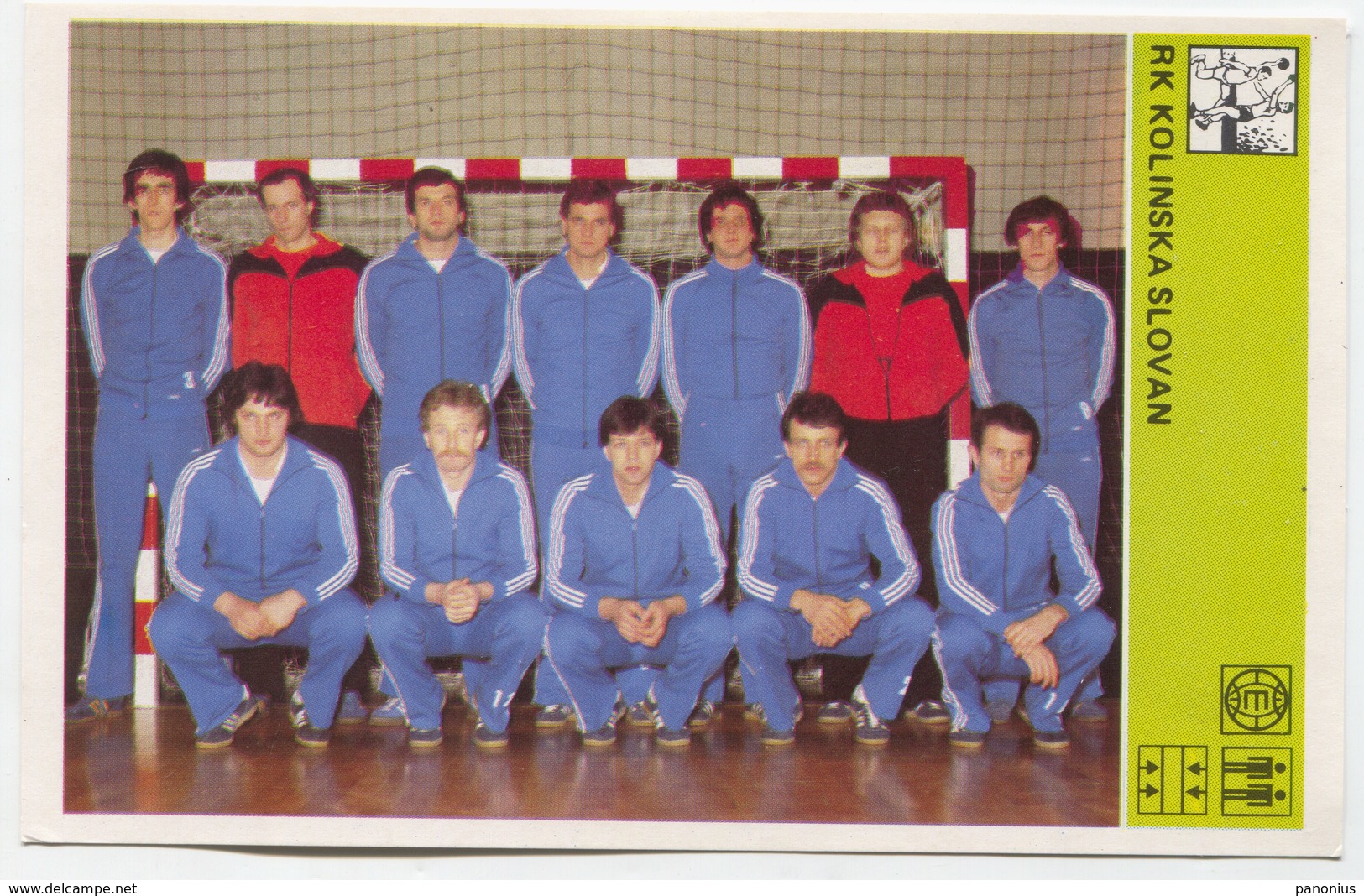 Handball Balonmano - SVIJET SPORTA CARD, RK KOLINSKA SLOVAN, 1981. - Handball