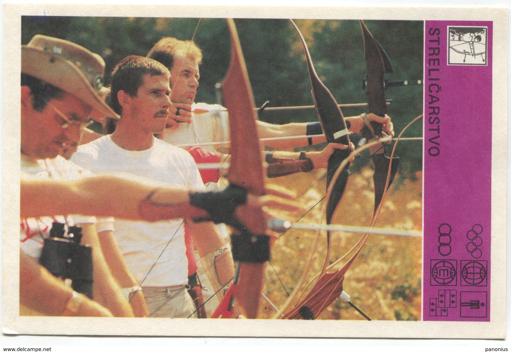 Archery - SVIJET SPORTA CARD, Special Issued, 1981. - Archery