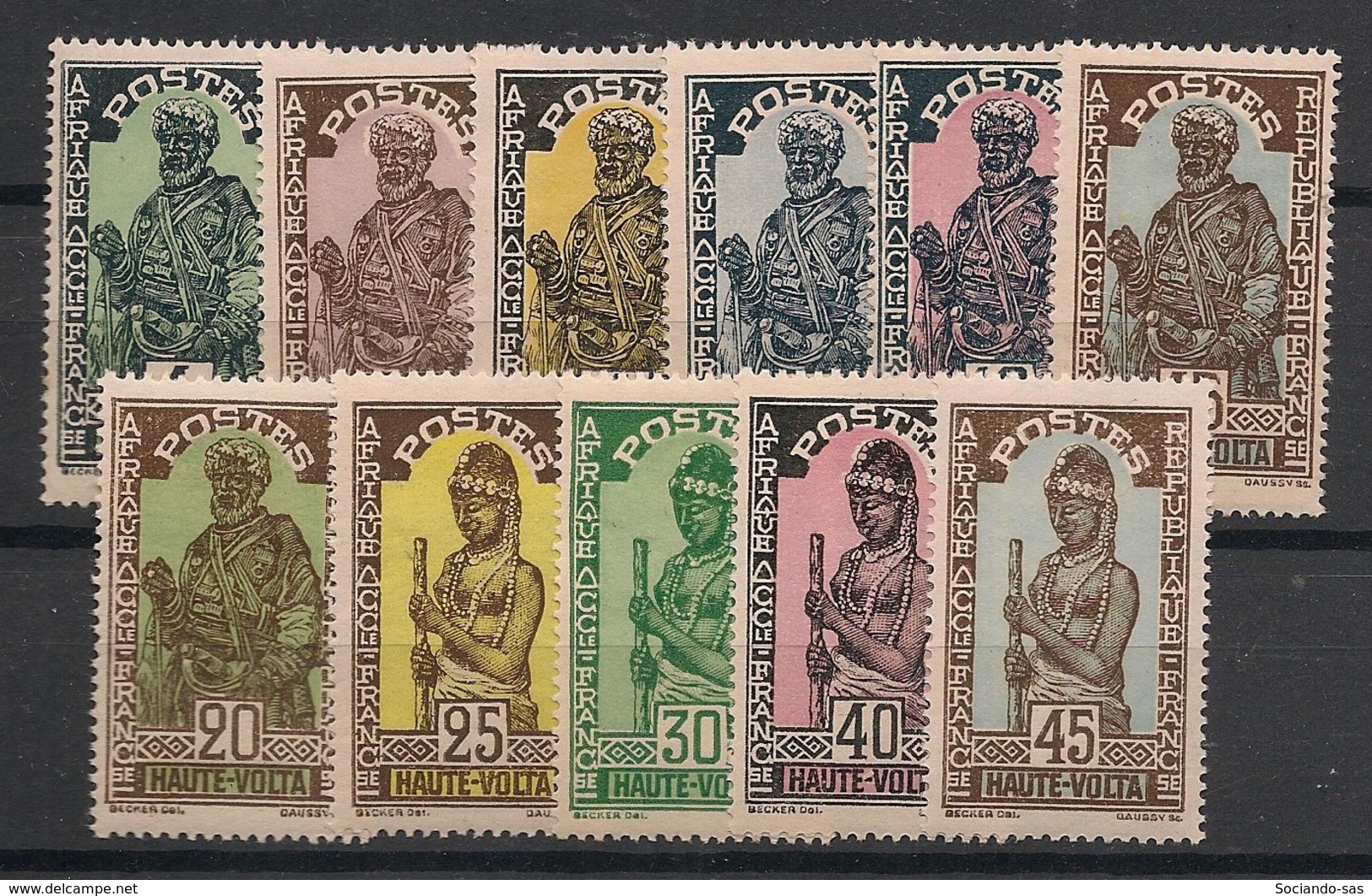 Haute-Volta - 1928 - Complet Du N°Yv. 43 Au 53 - 11 Valeurs - Neuf Luxe ** / MNH / Postfrisch - Ungebraucht