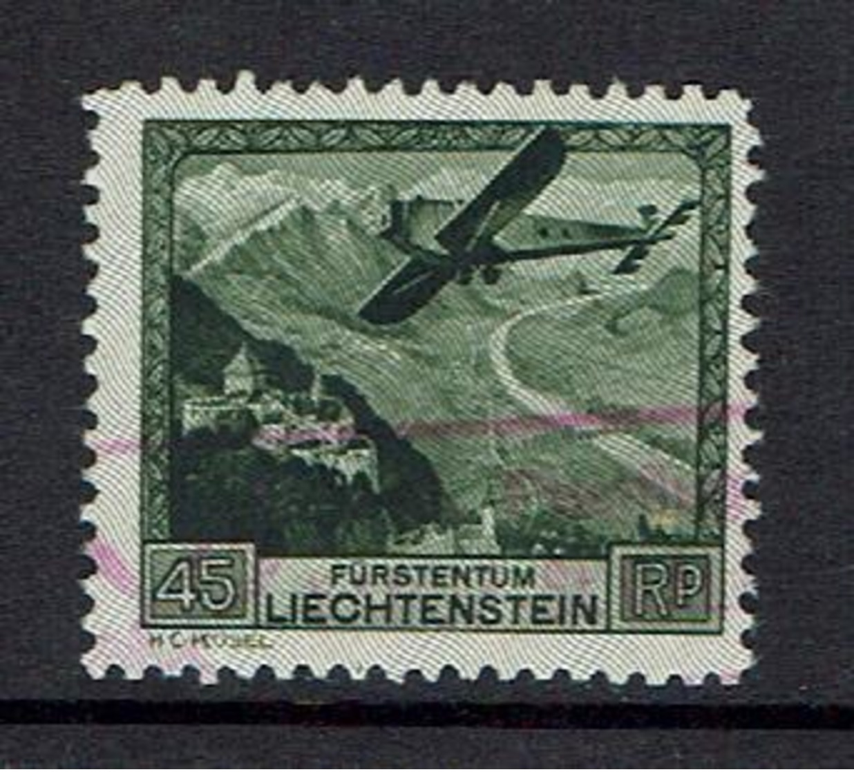 LIECHTENSTEIN...used...1930..Airpost - Air Post