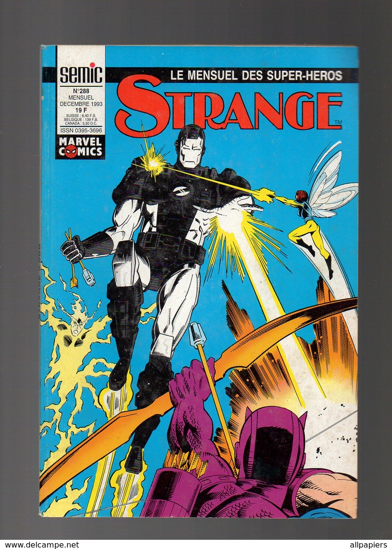 Strange N°288 L'araignée Sous Pression - Iron-Man - Namor - Les Vengeurs De 1993 - Strange