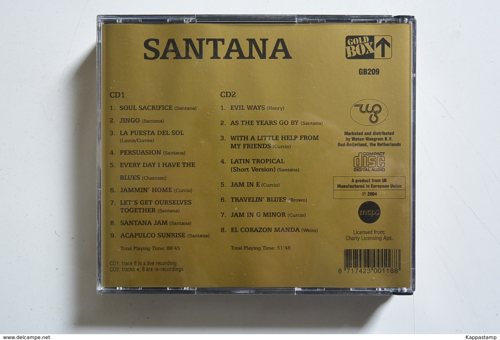 SANTANA JINGO DOPPIO CD - Rock