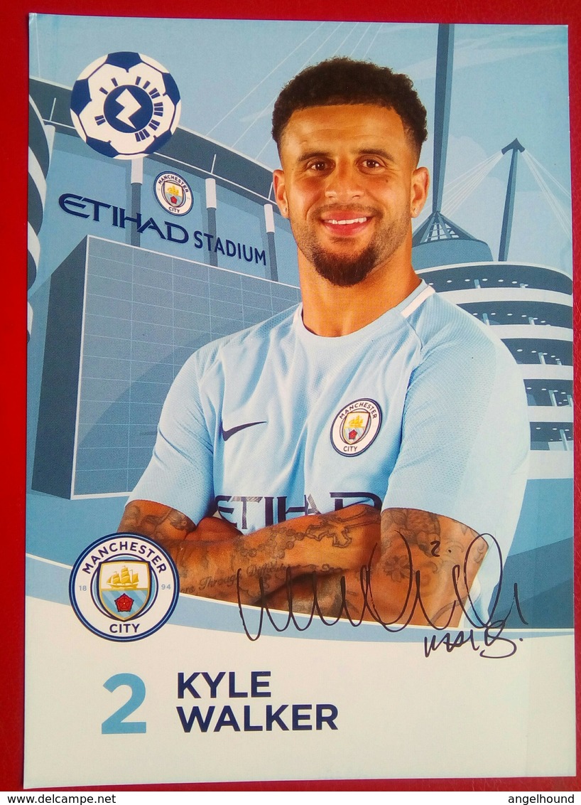 Manchester City   Kyle Walker   Signed Card - Autographes