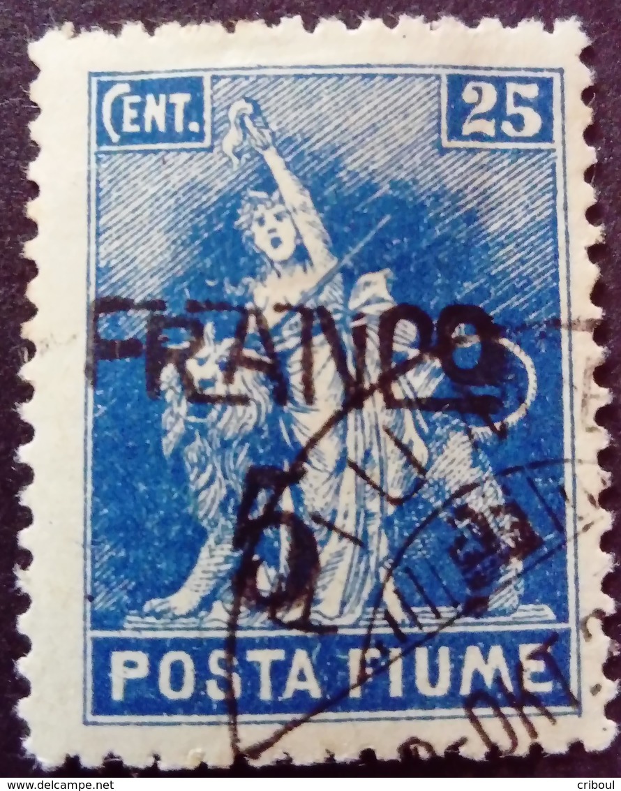 Fiume Occupation Italie Italy Italia Surchargé Overprinted Soprastampati 1919 Yvert 84 O Used Usato - Fiume