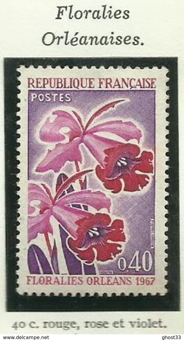 FRANCE - 1967 - FLORALIES ORLÉANS - YT N° 1528 - TIMBRE NEUF** - Ungebraucht