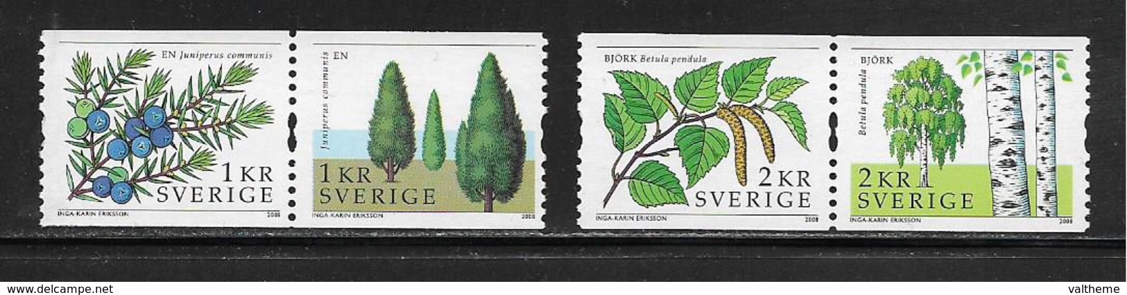 SUEDE  ( EUSU - 302 ) 2008  N° YVERT ET TELLIER  N° 2615/2618   N** - Unused Stamps