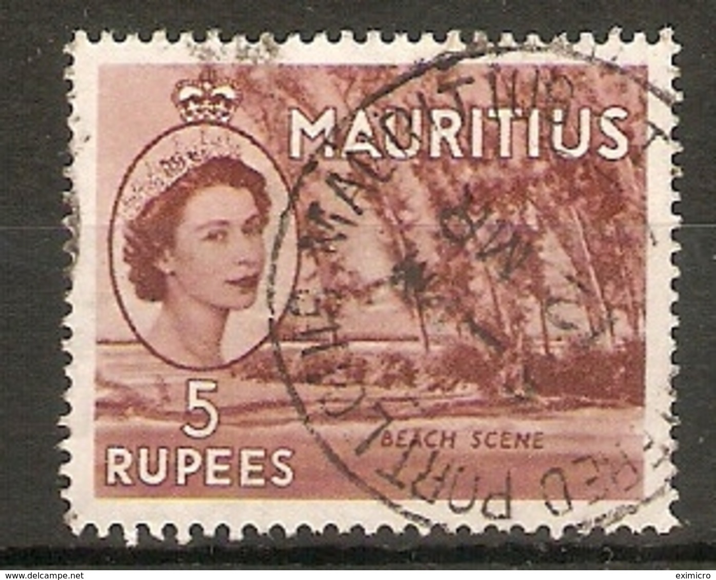 MAURITIUS 1954 5R SG 305 FINE USED Cat £10 - Mauritius (...-1967)