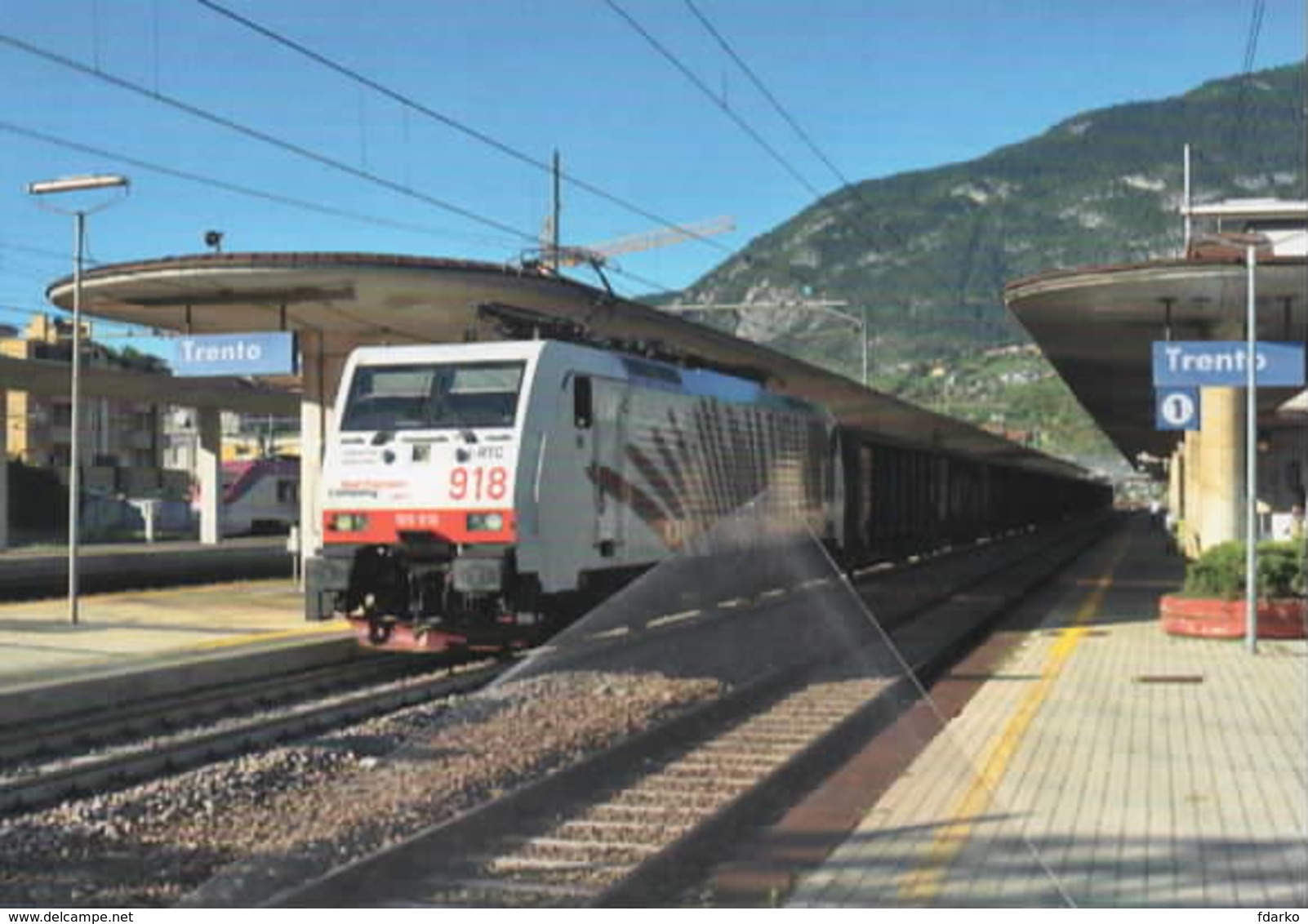 711 E.189.918 RT Stazione Di Trento Rairoad Treain Railweys Treni Rotabili - Stazioni Con Treni