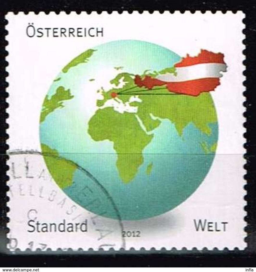 Österreich 2012, Michel# 3007 O RM25 Definitive World - Gebraucht