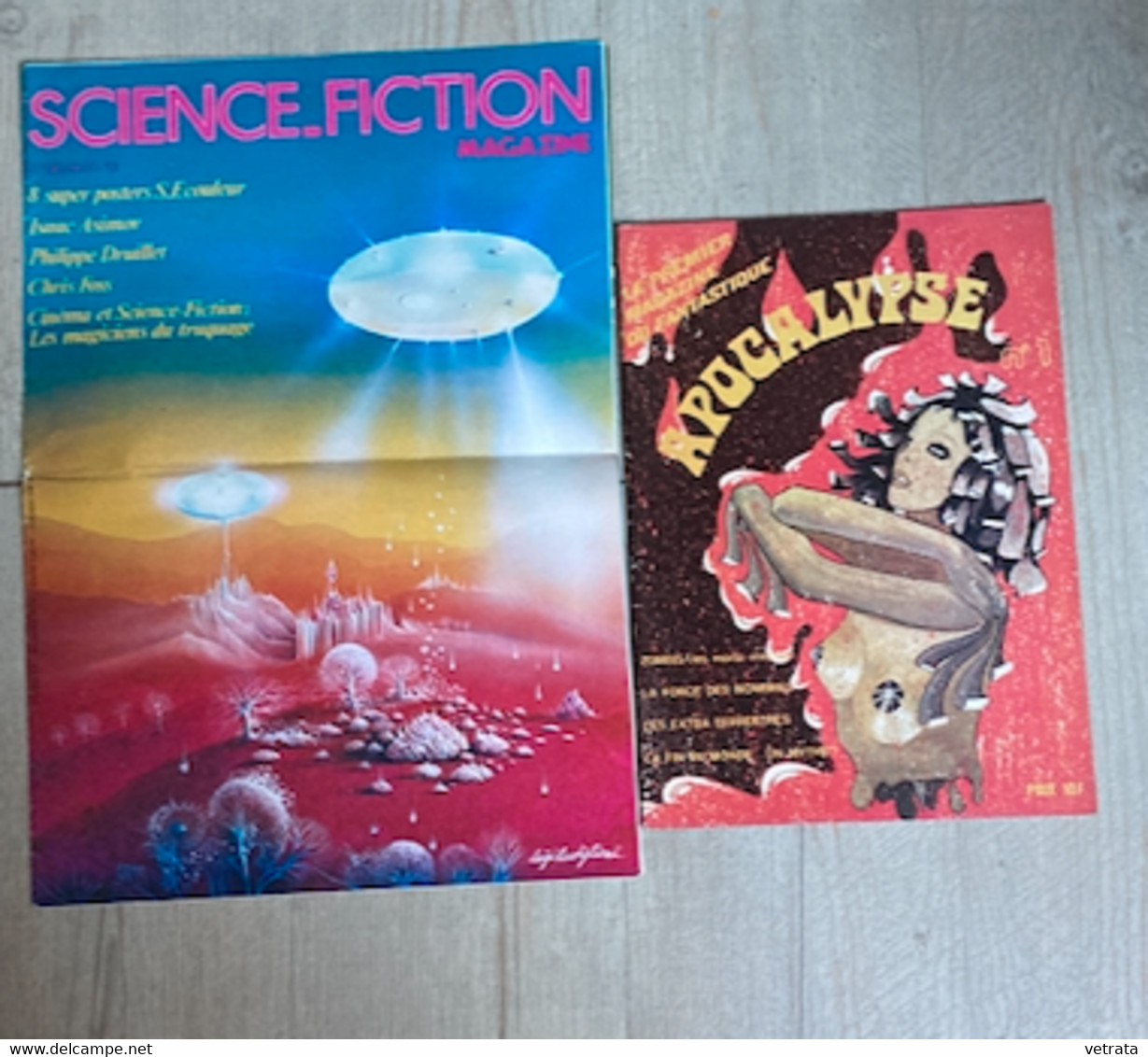 Science Fiction : 9 Livres & 5 revues  : Galaxie/Apocalypse/ SF 99 Les Meilleurs Récits De L'année 1999/ 7 Livres De Sci - Paquete De Libros