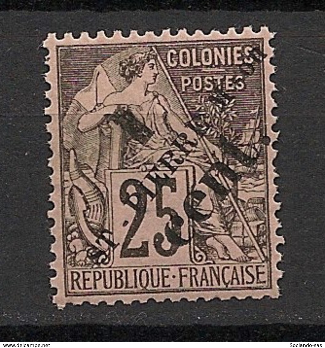 SPM - 1891 - N°Yv. 37 - 1c Sur 25c Noir - Neuf ** / MNH / Postfrisch - Neufs