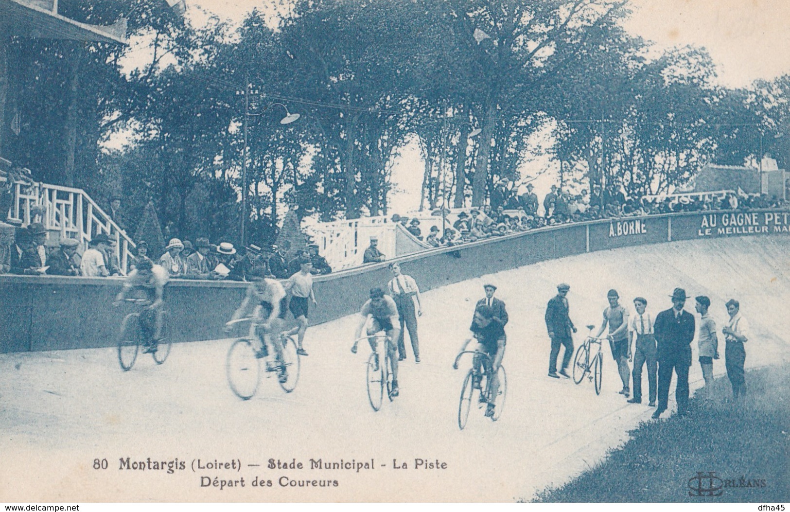 Montargis : Stade Municipal - La Piste - Départ Des Coureurs (Série Bleue Lenormand N° 80) - Montargis