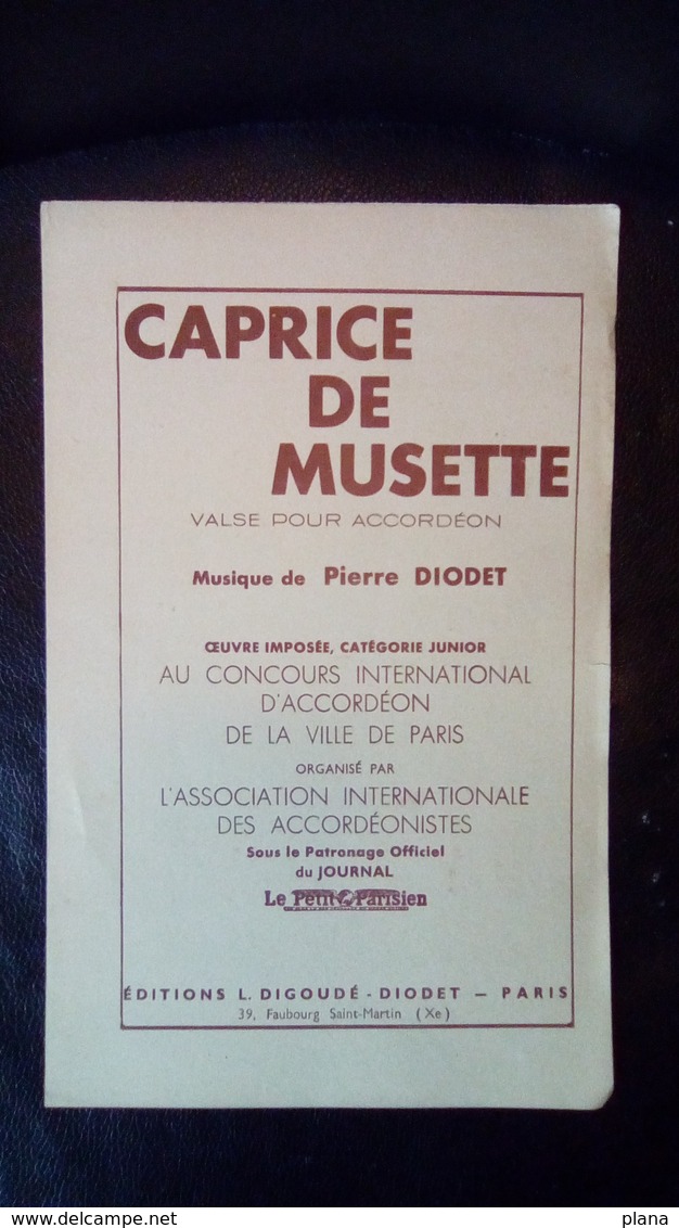 Partition Caprice De Musette Valse Musette Pour Accordéon - Scores & Partitions