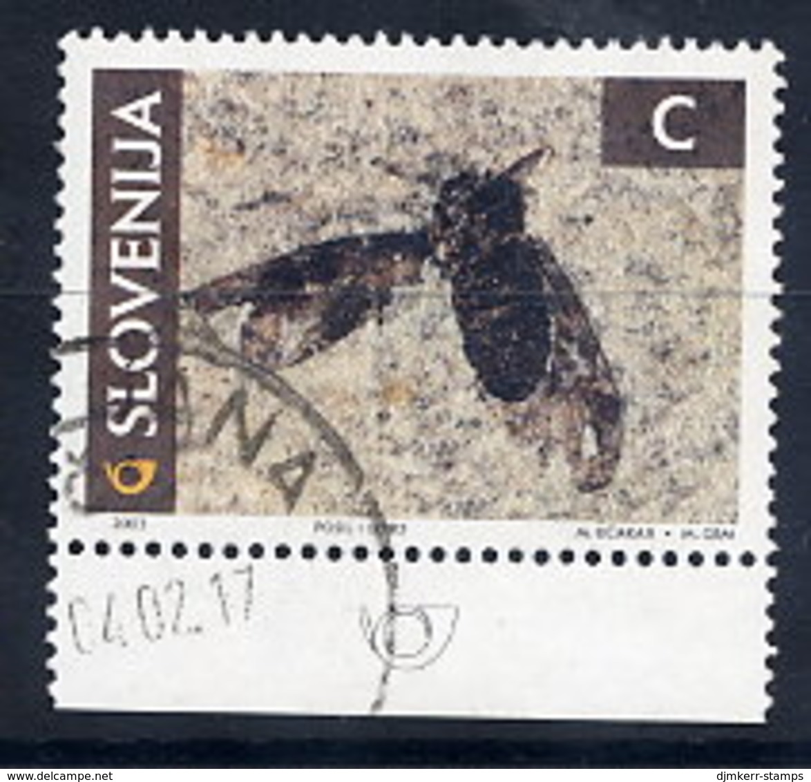 SLOVENIA 2002 Insect Fossil Used  Michel 394 - Slovénie