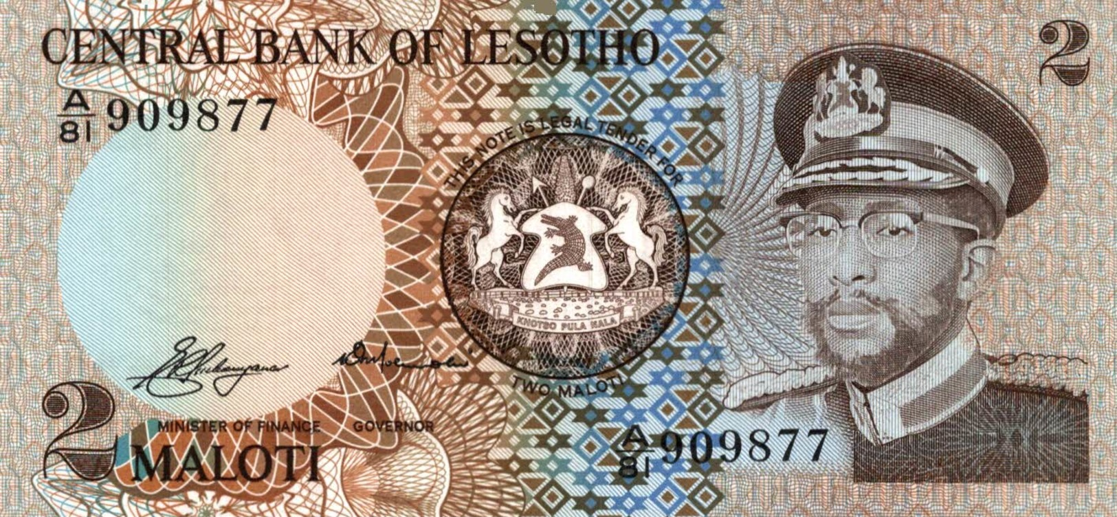 6065 -2019     BILLET BANQUE    LESOTHO - Lesotho