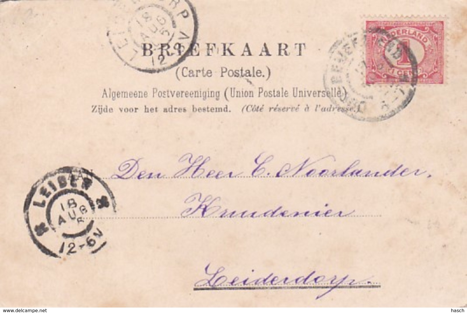 1854	36	Oud Beierland, Bijl (poststempel 1905) - Other & Unclassified