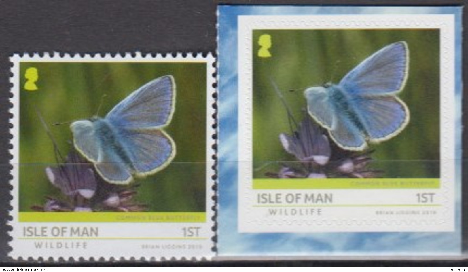 Isle Of Man 2019 (MNH) - Common Blue Butterfly (Polyommatus Icarus) - Papillons