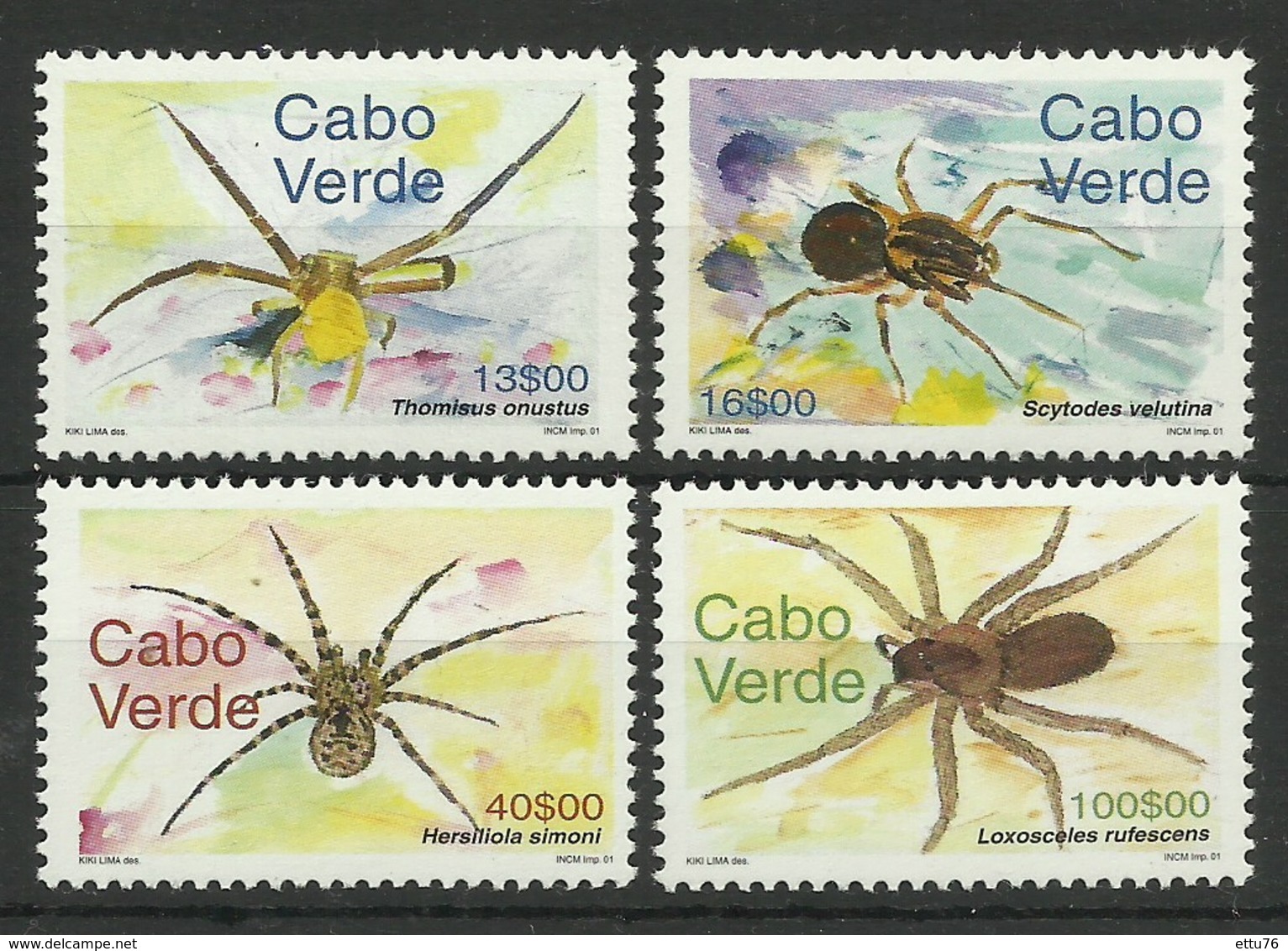 CAPE VERDE 2001 SPIDERS   SET MNH - Other & Unclassified