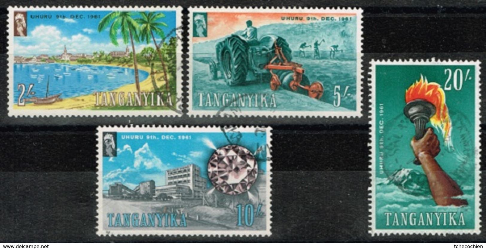 Tanganyika - 1961 - Y&T N° 48 à 51, Oblitérés - Autres - Afrique