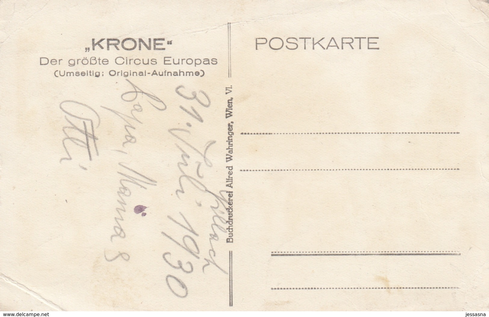 AK - Zirkus KRONE 1930 - Mit Direktor Karl Krone Und Gattin - Original Aufnahme - Zirkus