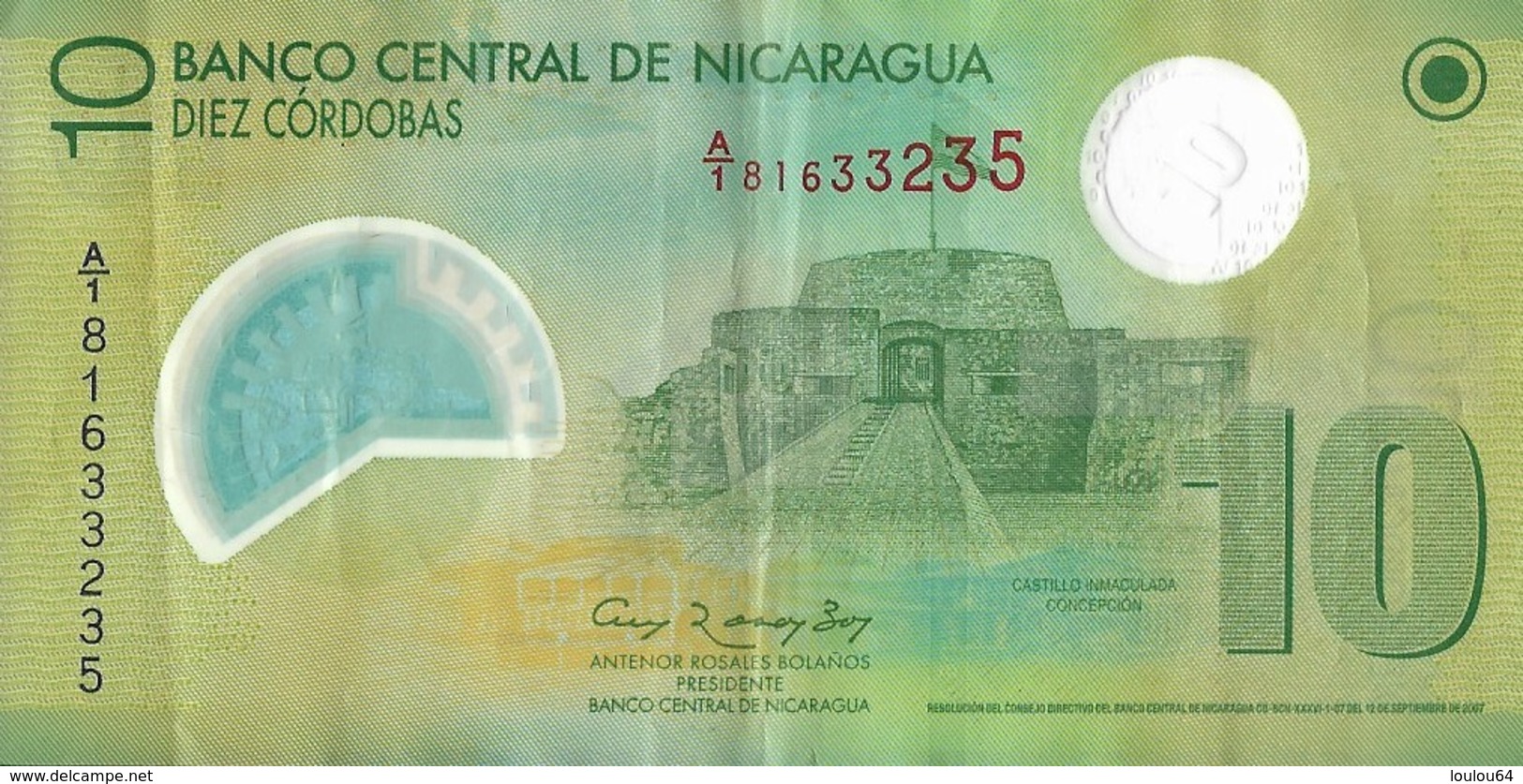 Billets - Nicaragua  - 10 Cordobas - 2012 - Circulé - - Nicaragua