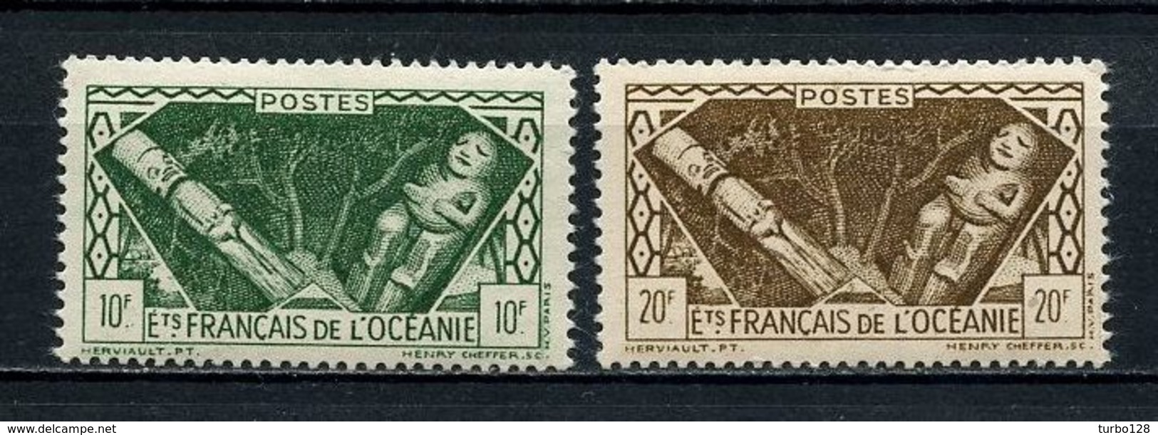 OCEANIE 1942 N° 153/154 ** Neufs MNH Superbes C 5,40 € Tahitienne - Neufs