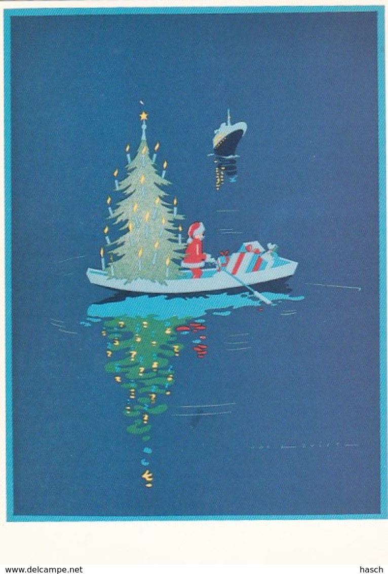 1884      222         Jan Lavies, (1902-2005), Affichekunstenaar Van De 20ste Eeuw. Omslag Kerstmenu - Pubblicitari