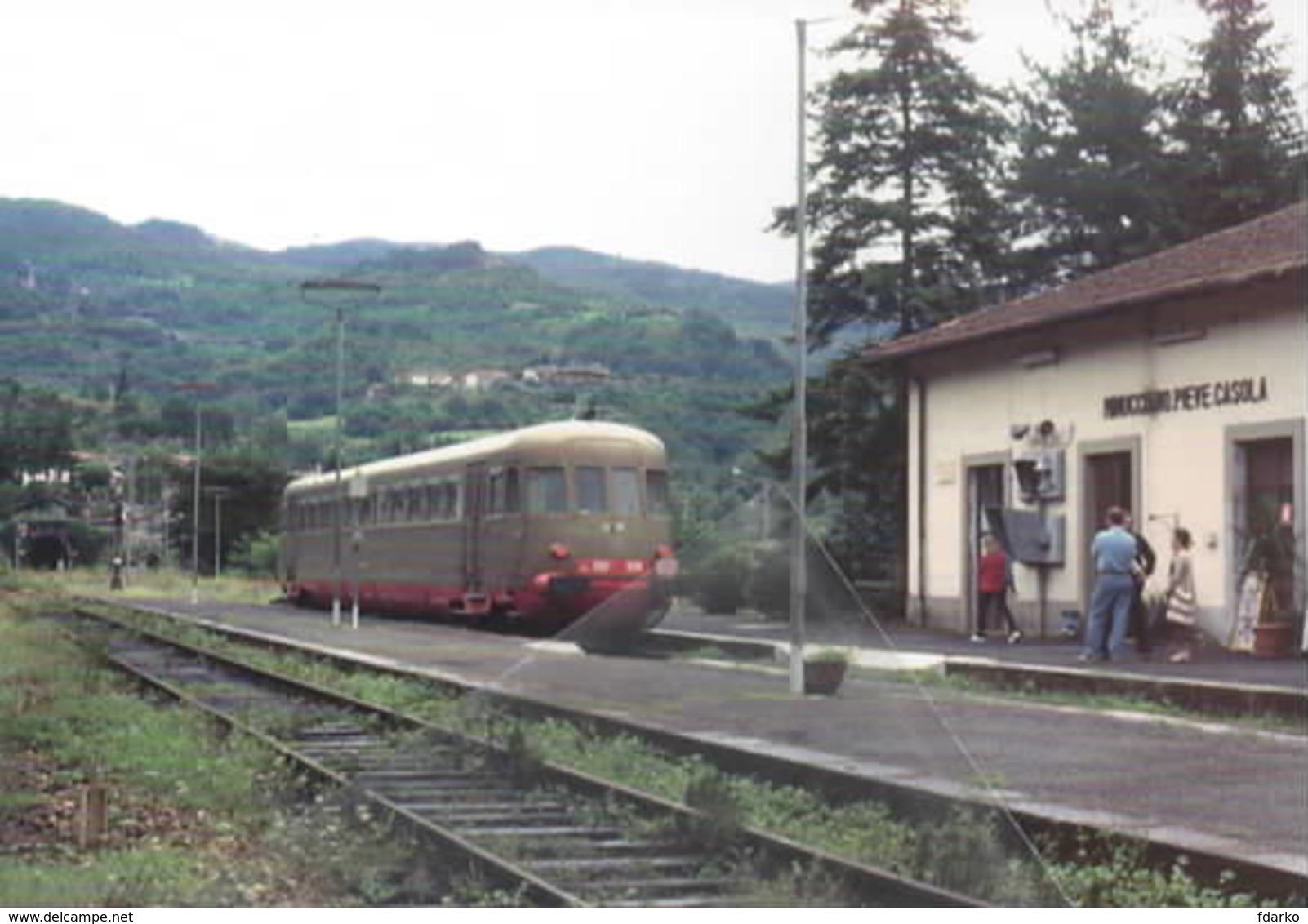 649 ALn 990.3018 OM Stazione Di Minucciano Pieve Casola Lucca Rairoad Treain Railweys Treni Rotabili - Stazioni Con Treni