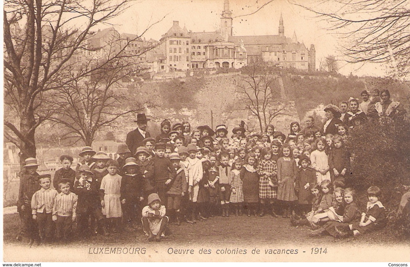 Luxembourg: Oeuvre Des Colonies De Vacances - 1914 - Luxembourg - Ville