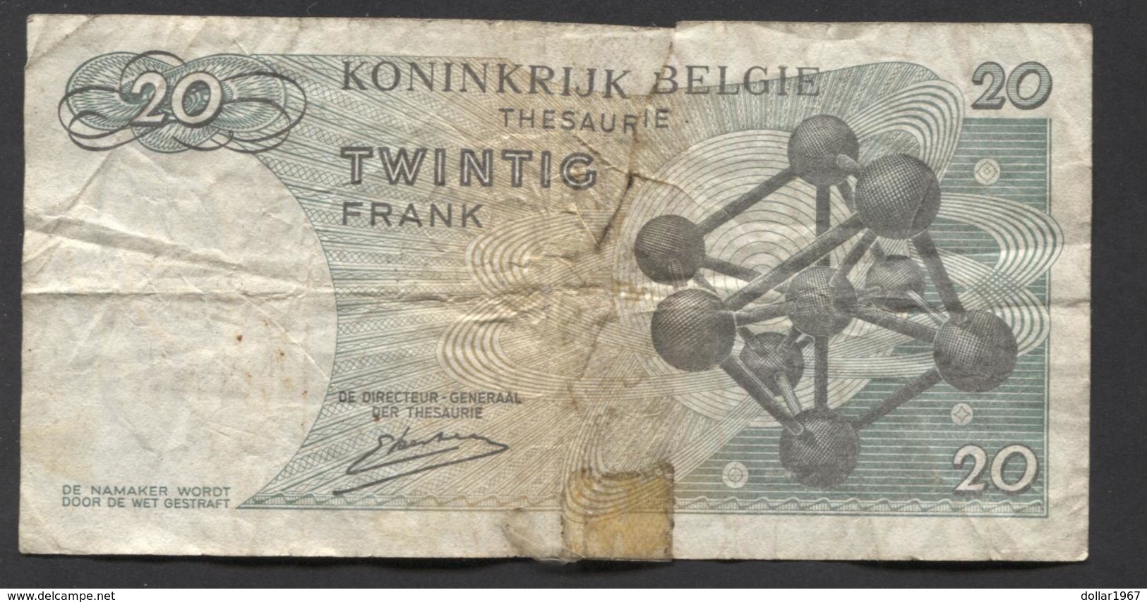 België Belgique Belgium 15 06 1964 -  20 Francs Atomium Baudouin. 3 U 3494587 - 20 Francs