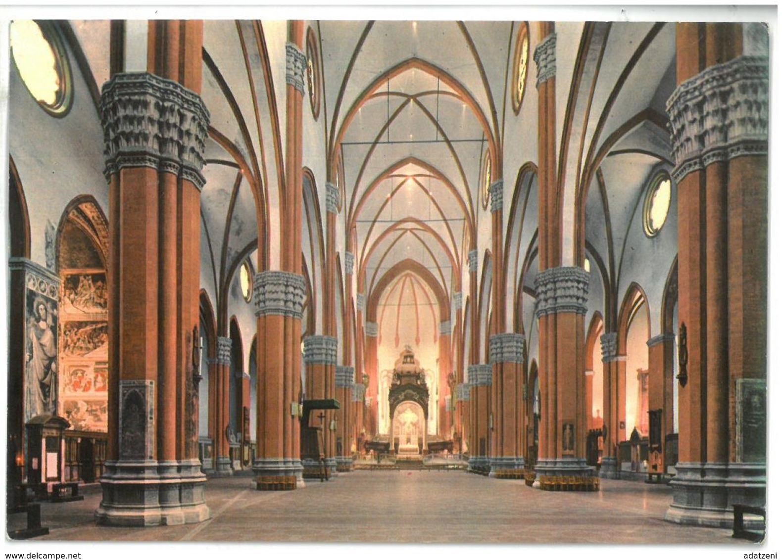 Tematica  Bologna Basilica Di S. Petronio – Interno 11/05/1982 Non Viaggiata Condizioni Come Da Scansione - Eglises Et Cathédrales