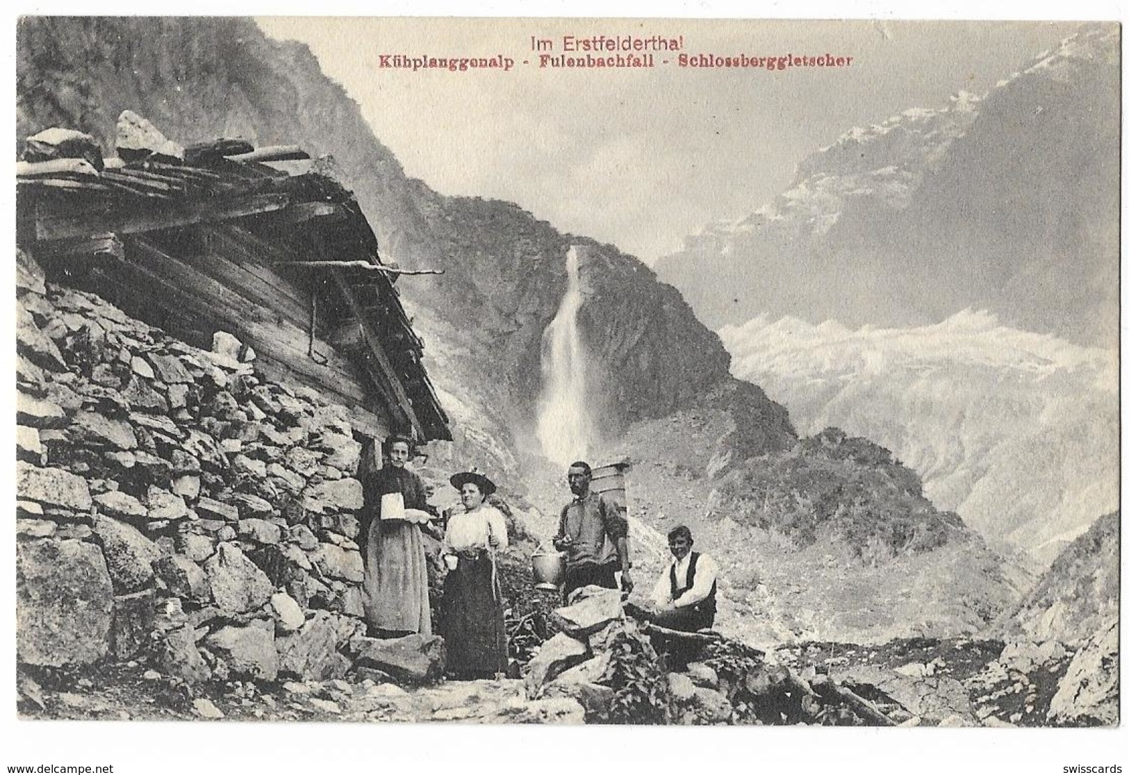 ERSTFELDERTHAL: Sennenfamilie Auf Kühplanggenalp 1911 - Erstfeld