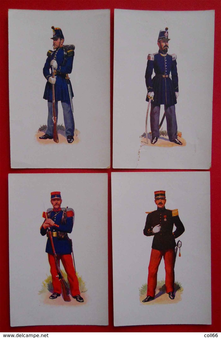 Joli Lot 12 CPA  Légion Gendarmerie Chasseurs En Uniforme Armés Musée Maréchal Franchet D'Esperay Alger A VOIR - Uniformes