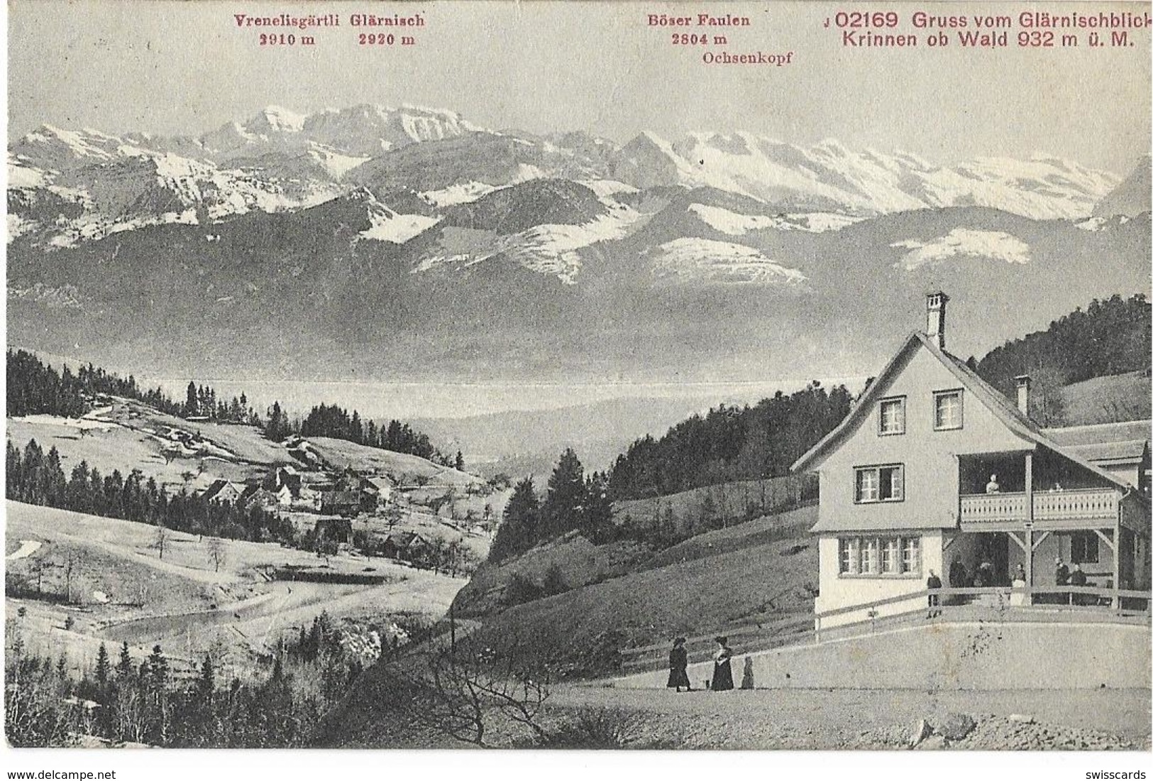 Gruss Vom Glärnischblick, KRINNEN Ob WALD 1911 - Wald