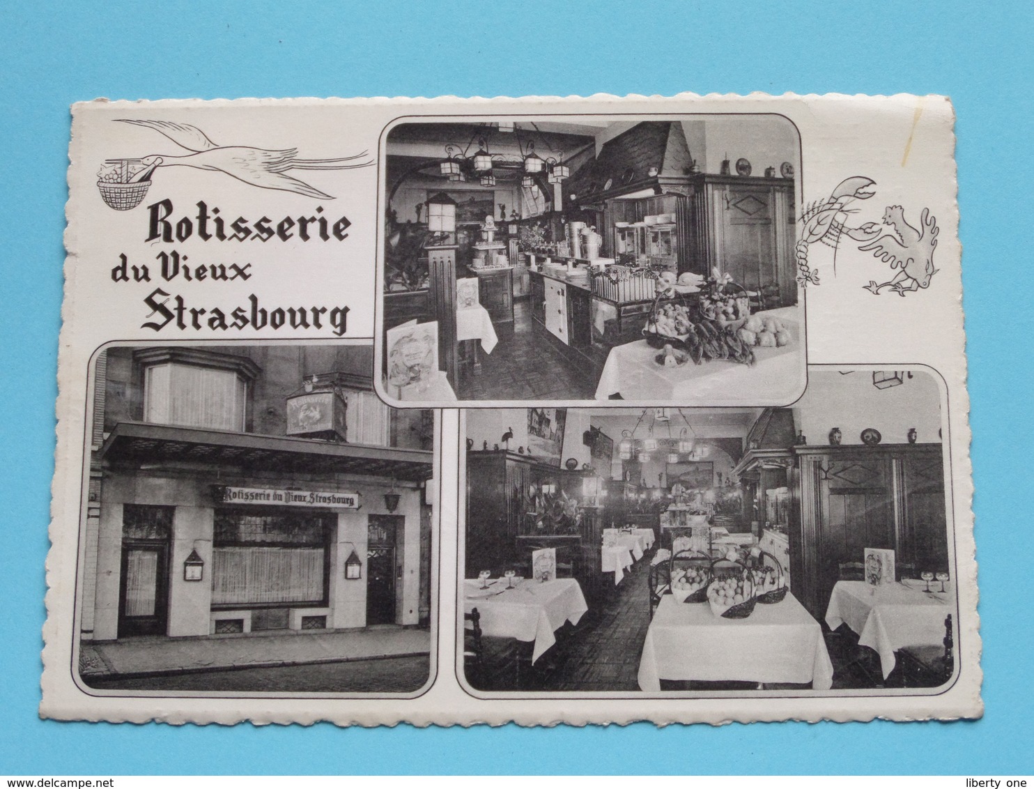 Rôtisserie Du VIEUX STRASBOURG ( Prop. Paul SEEGMULLER ) ( A. Dohmen ) Anno 1962 ( Zie/voir Photo ) ! - Cafés, Hotels, Restaurants