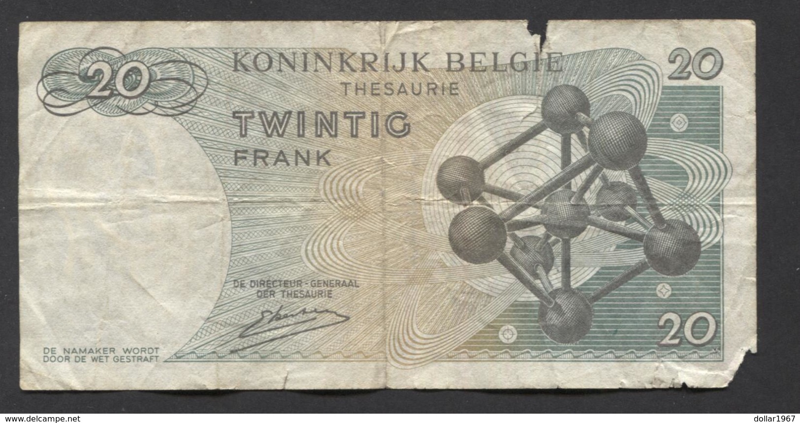 België Belgique Belgium 15 06 1964 -  20 Francs Atomium Baudouin. 3 V 1429200 - 20 Francs