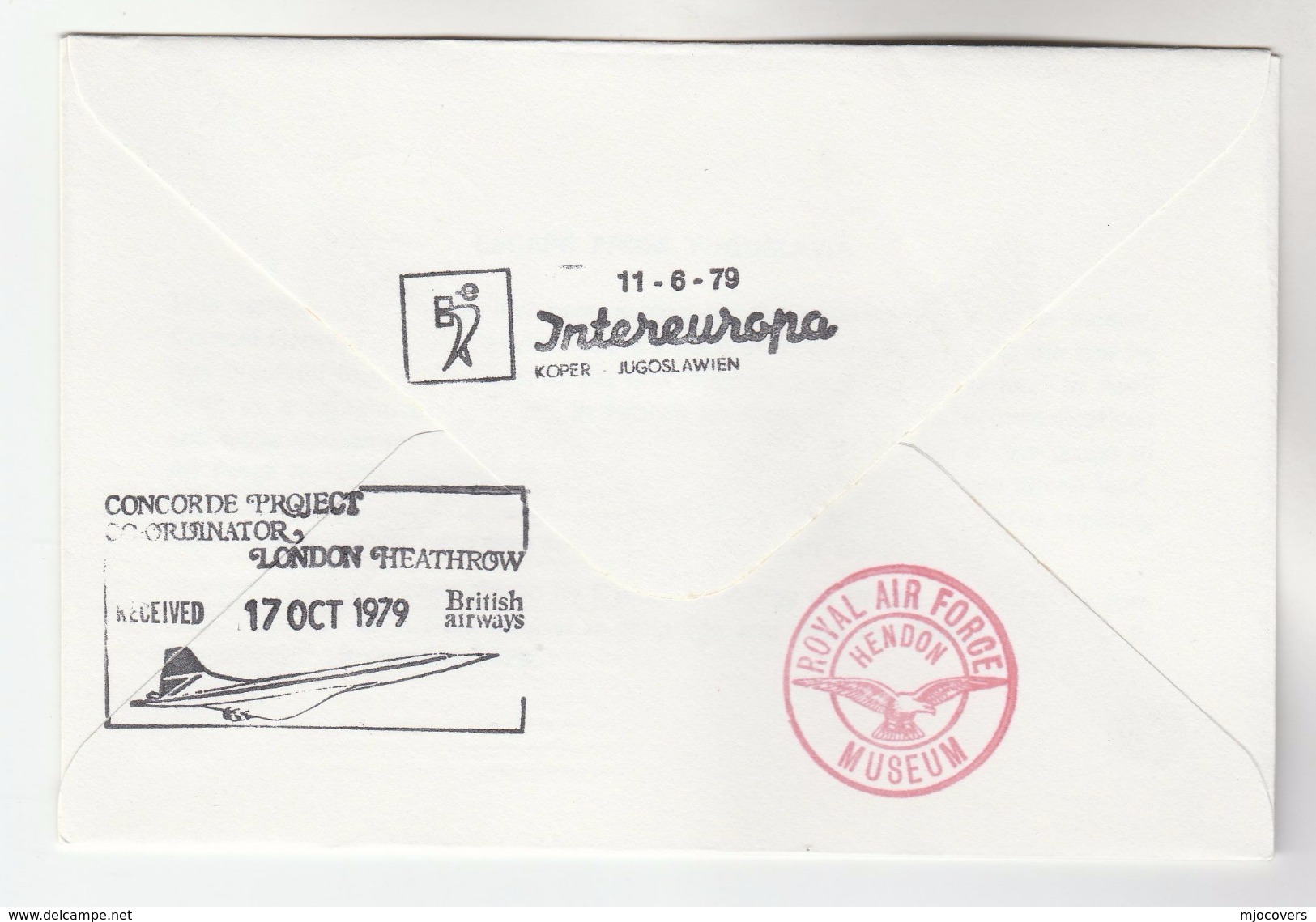 1978 YUGOSLAVIA FLIGHT COVER SIGNED WWII Hero LAZAREVIC + Pilot, To GB Concorde , Aviation - WW2