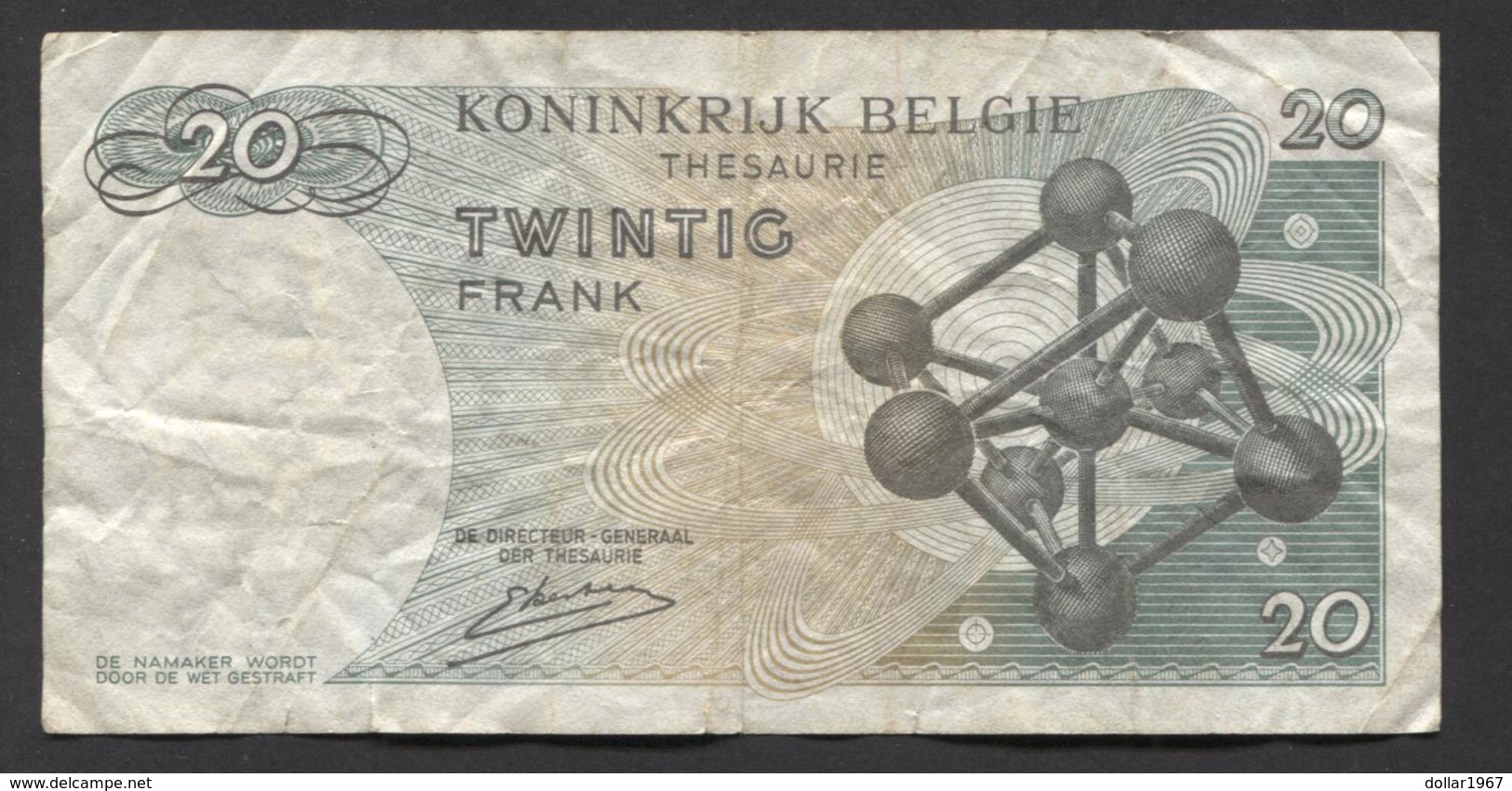 België Belgique Belgium 15 06 1964 -  20 Francs Atomium Baudouin. 3 V 3021786 - 20 Francs