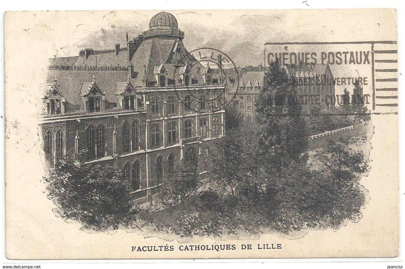 FACULTES CATHOLIQUES DE LILLE . OBLIT RECTO/VERSO DU 5/7/1924 . 2 SCANES - Lille